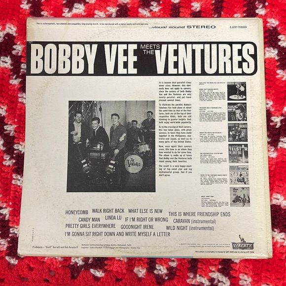 Bobby Vee meets the Ventures Vinyl Record LP - Picture 2 of 6